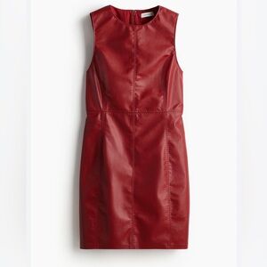 H&M Bold Red Sleeveless Mini Dress